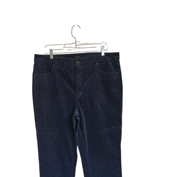 Talbots corduroy straight leg pants size 16 teal - Picture 2 of 8